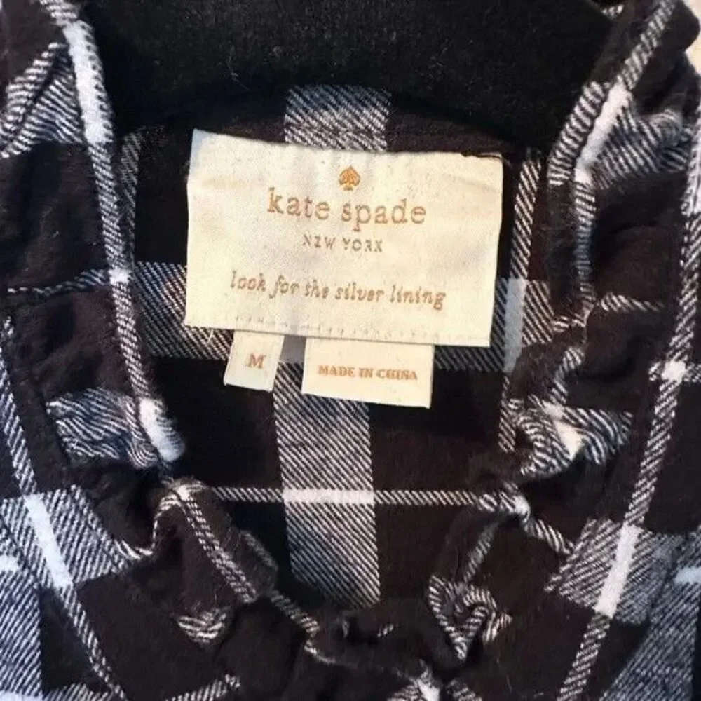Kate Spade rustic plaid flannel dress M